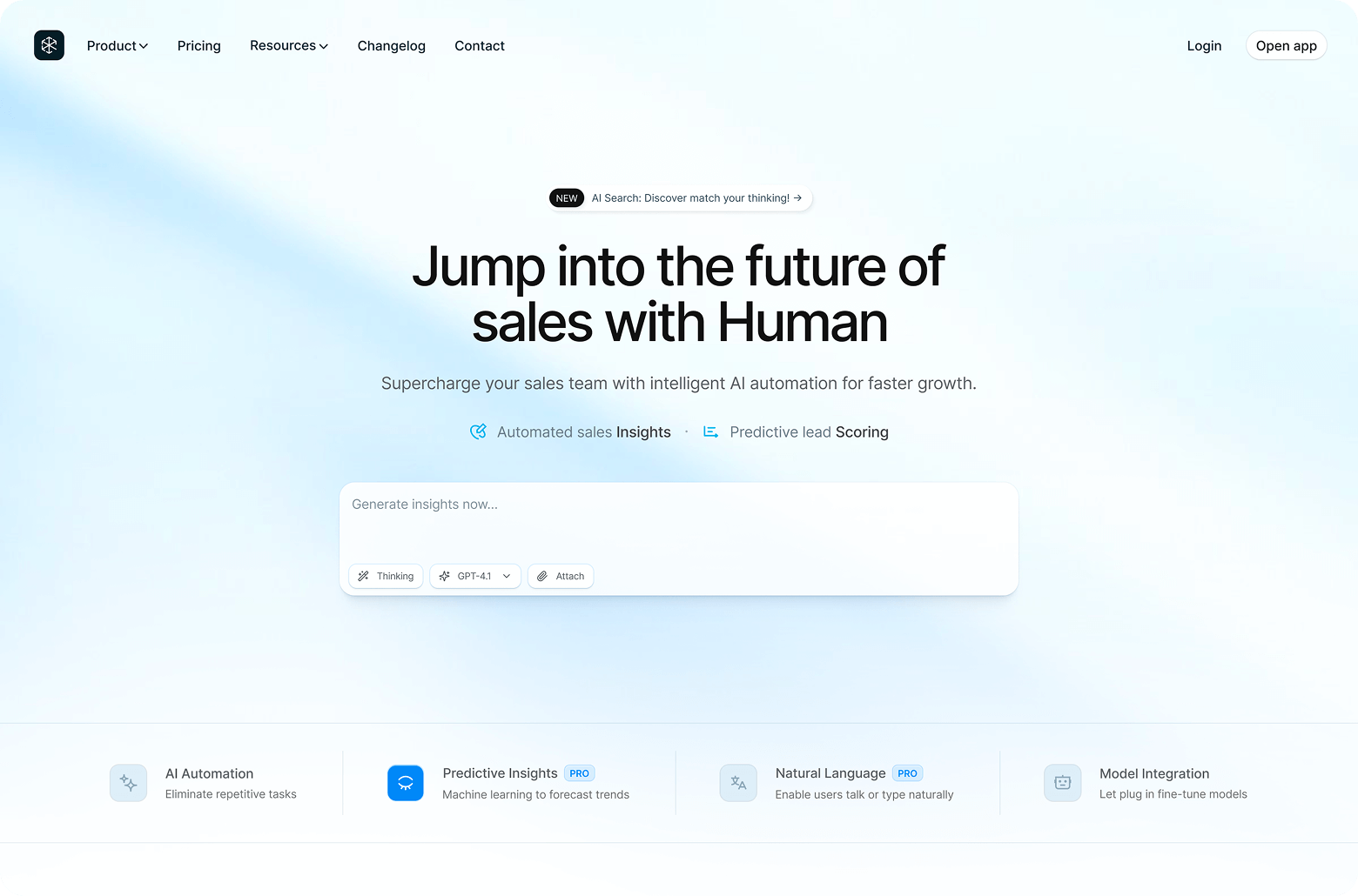 Human AI Sales Platform